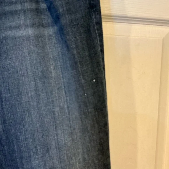 🌹 Eddie Bauer Flannel Lined Blue Denim Jeans - Size 14 - Picture 2 of 6